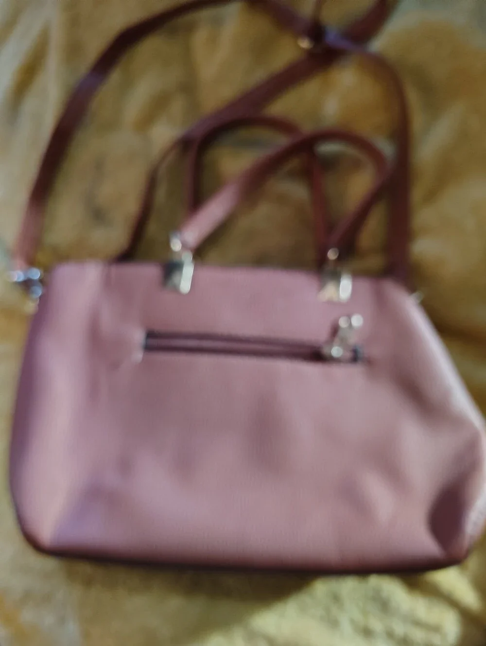 Women’s Pink Satchel Handbag - Unknown Brand